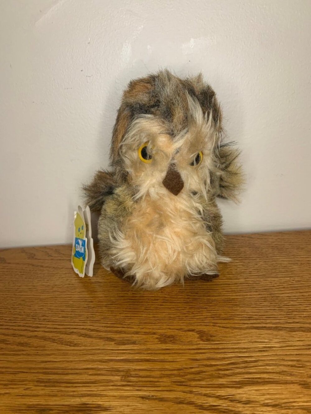 vintage Dakin Pillow Pets Little Ollie Owl 7” Plush 1977 Stuffed Owl